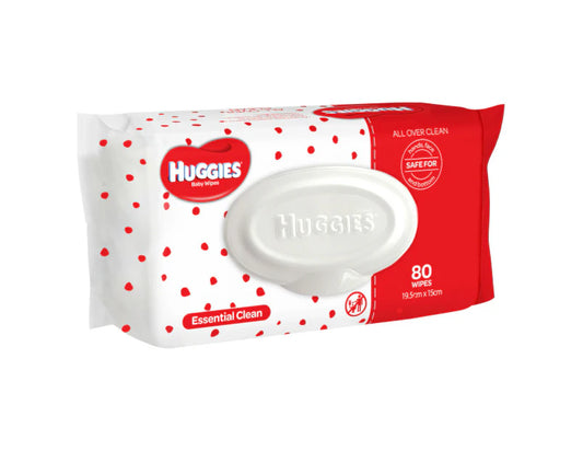 Huggies Baby Wipes Clean Care 80's